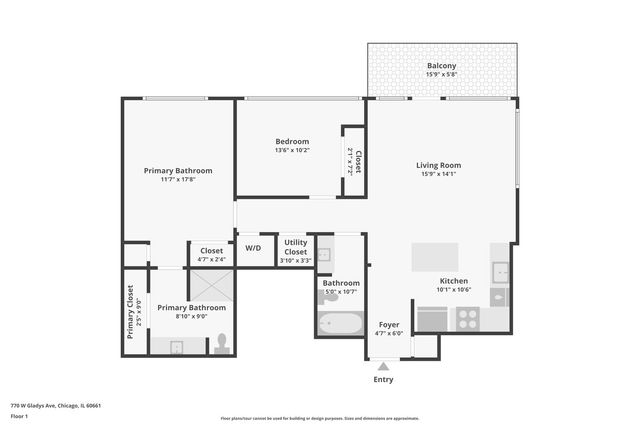 770 W Gladys Avenue 804, Chicago, IL 60661