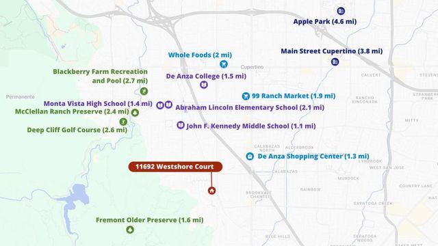 11692 Westshore Court, Cupertino, CA 95014