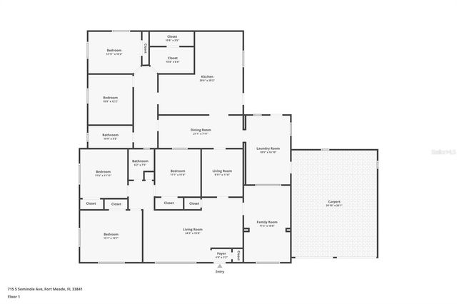 715 S SEMINOLE AVENUE, Fort Meade, FL 33841