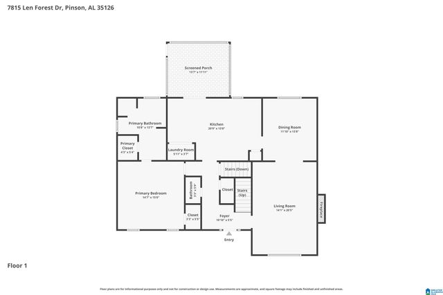 7815 LEN FOREST DRIVE, Pinson, AL 35126