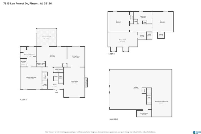 7815 LEN FOREST DRIVE, Pinson, AL 35126