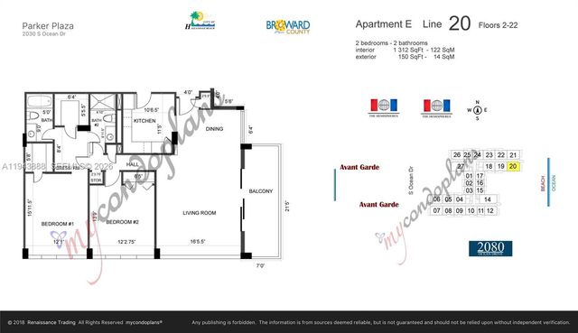 2030 S Ocean Dr 1820, Hallandale Beach, FL 33009