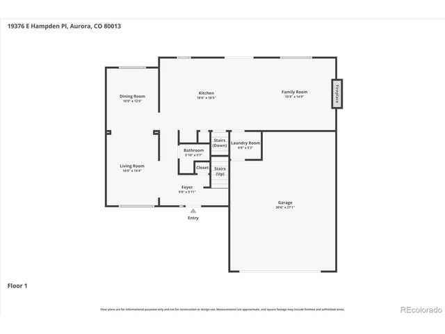 19376 E Hampden Pl, Aurora, CO 80013