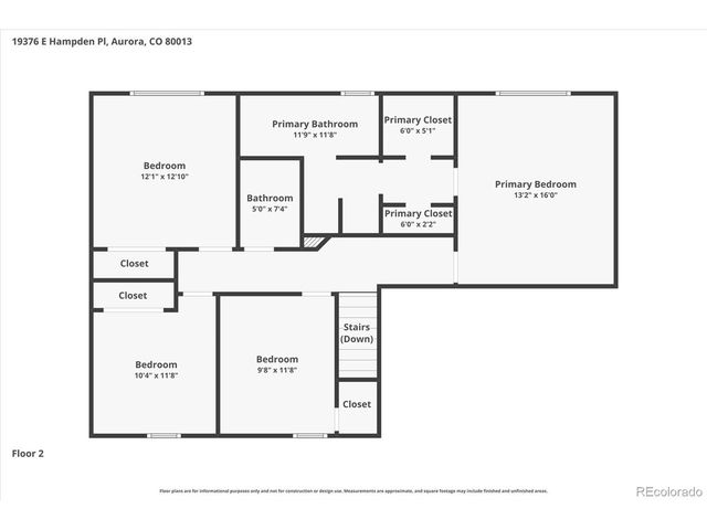 19376 E Hampden Pl, Aurora, CO 80013