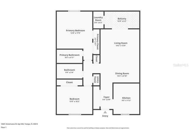 14421 AMERICANA CIRCLE 204, Tampa, FL 33613