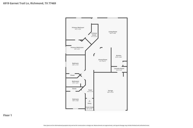 6919 Garnet Trail Lane, Richmond, TX 77469