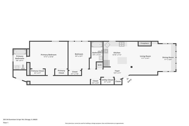 3011 W Gunnison Street 1W, Chicago, IL 60625