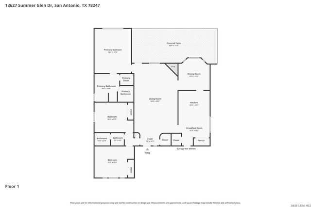 13627 SUMMER GLEN DR, San Antonio, TX 78247