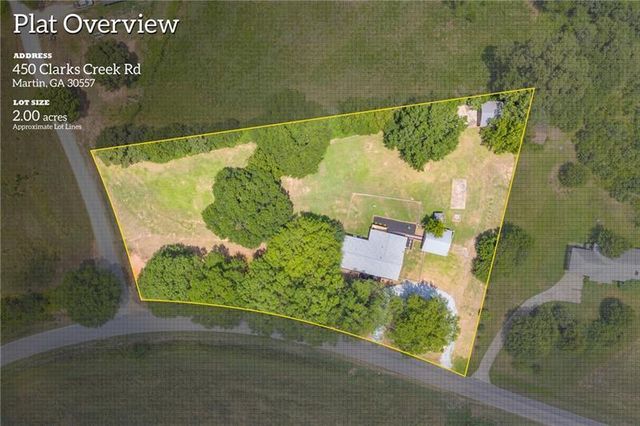 450 N Clarks Creek Road, Martin, GA 30557