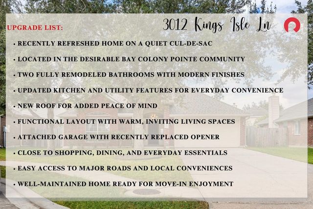 3012 Kings Isle Lane, Dickinson, TX 77539