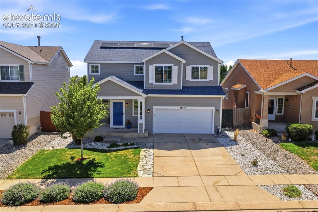 7105 Amber Ridge Drive, Colorado Springs, CO 80922 — exterior