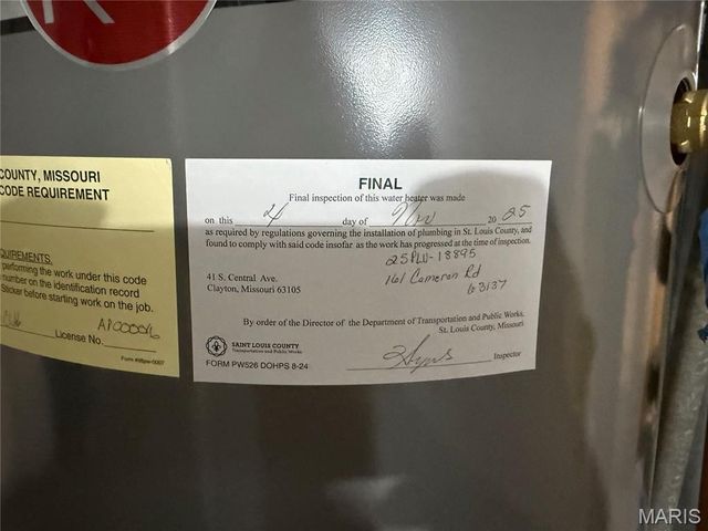 161 Cameron Road, Unincorporated, MO 63137