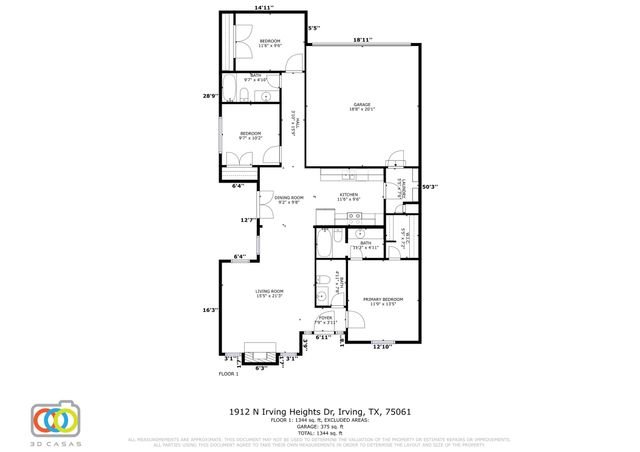 1912 N Irving Heights Drive, Irving, TX 75061