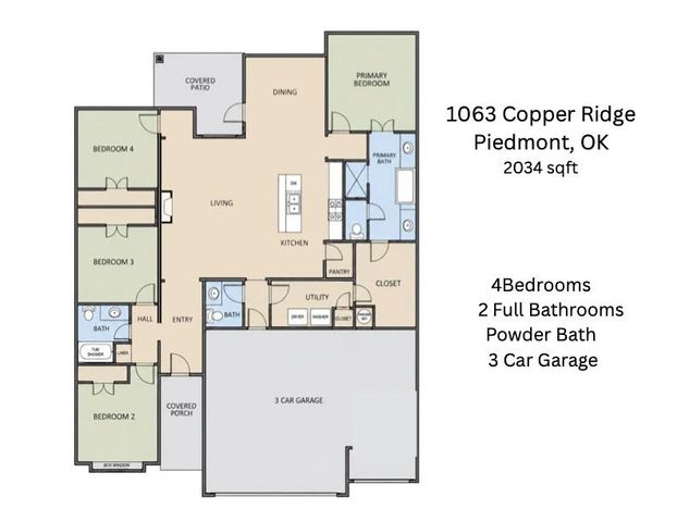 1063 Copper Ridge Circle, Piedmont, OK 73078