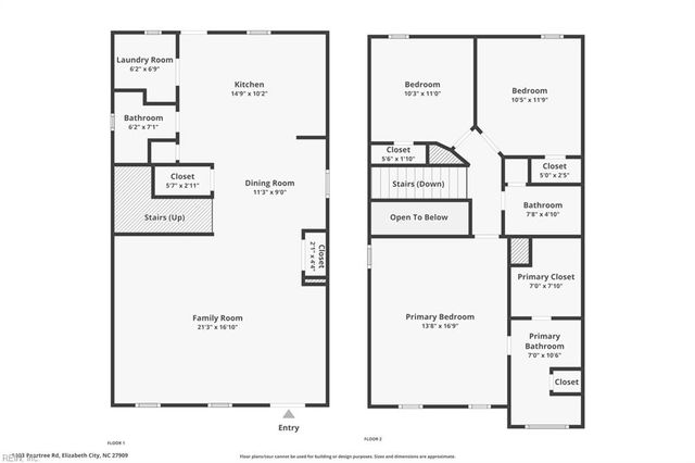 1103 Peartree RD, Elizabeth City, NC 27909