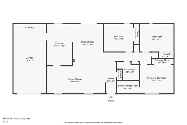 1818 Doric Drive, Tallahassee, FL 32303