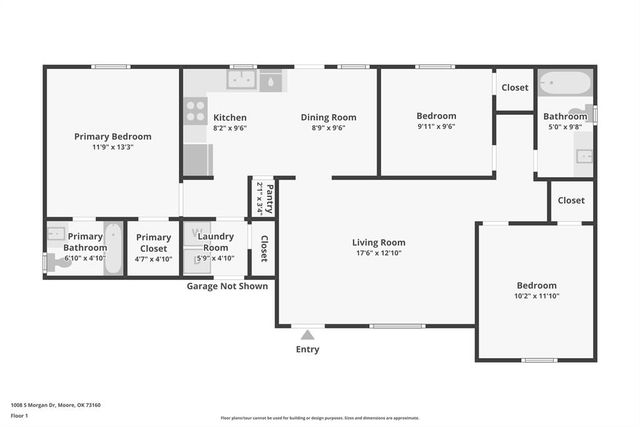 1008 S Morgan Drive, Moore, OK 73160
