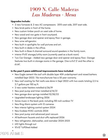 1909 N CALLE MADERAS --, Mesa, AZ 85213