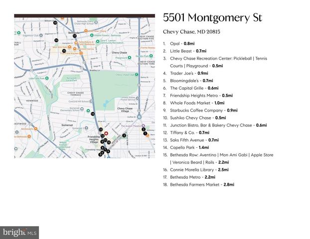 5501 MONTGOMERY ST, Chevy Chase, MD 20815