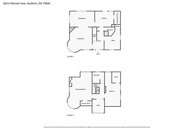 623 E Warner Avenue, Guthrie, OK 73044