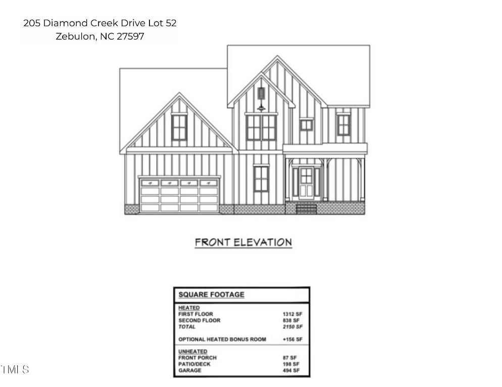 205 Diamond Creek Drive, Zebulon, NC 27597