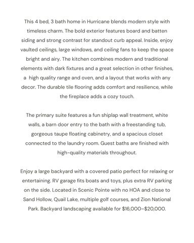 824 S 1690 W, Hurricane, UT 84737