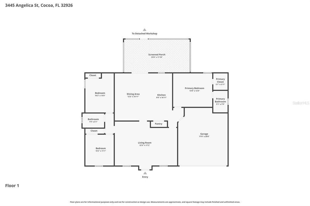 Image 29 of property listing at 3445 ANGELICA STREET, Cocoa, FL 32926