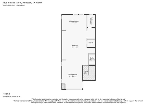 1308 Heslep Street C, Houston, TX 77009