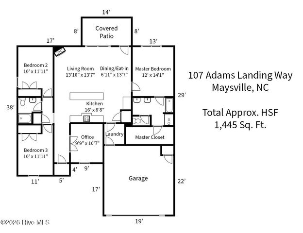107 Adams Landing Way, Maysville, NC 28555