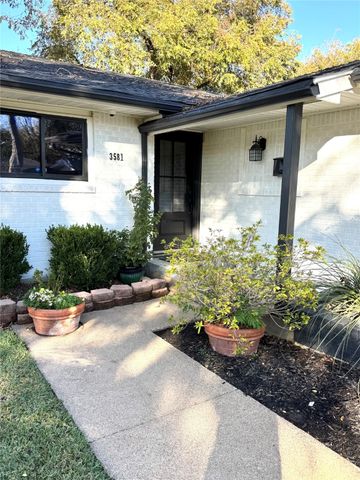 3581 Woodleigh Drive, Dallas, TX 75229