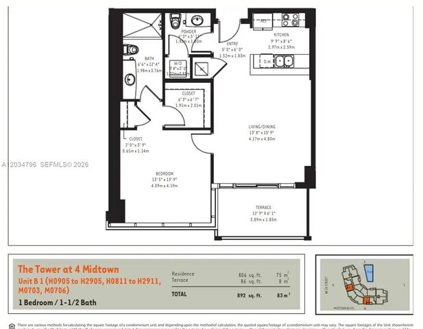 3301 NE 1st Avenue H1405, Miami, FL 33137