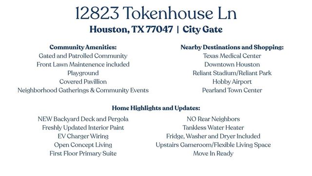 12823 Tokenhouse Lane, Houston, TX 77047