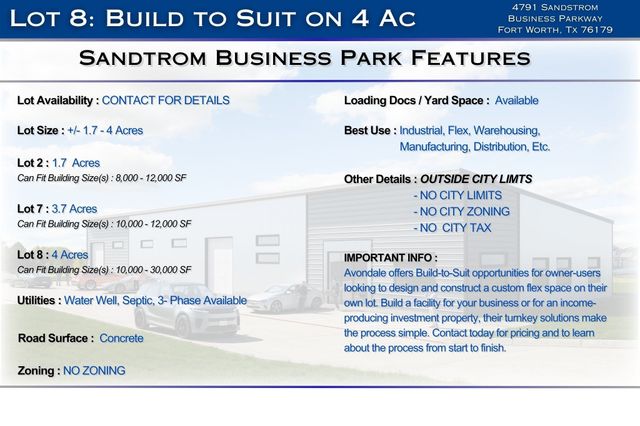 4791 Sandstrom business Parkway, Fort Worth, TX 76179