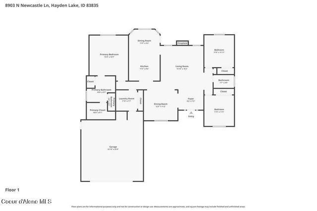 8903 N Newcastle LN, Hayden, ID 83835