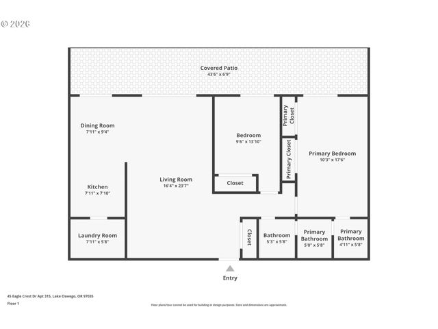 45 EAGLE CREST Dr 315, Lake Oswego, OR 97035