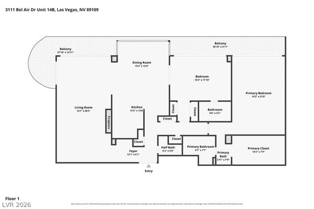 3111 Bel Air Drive 14B, Las Vegas, NV 89109