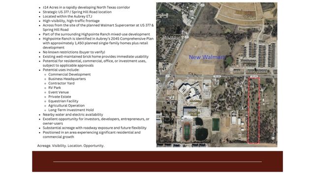 616 Spring Hill Road, Aubrey, TX 76227