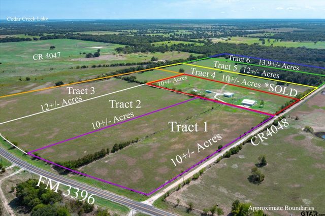 Tract 6 CR 4048, Kemp, TX 75143