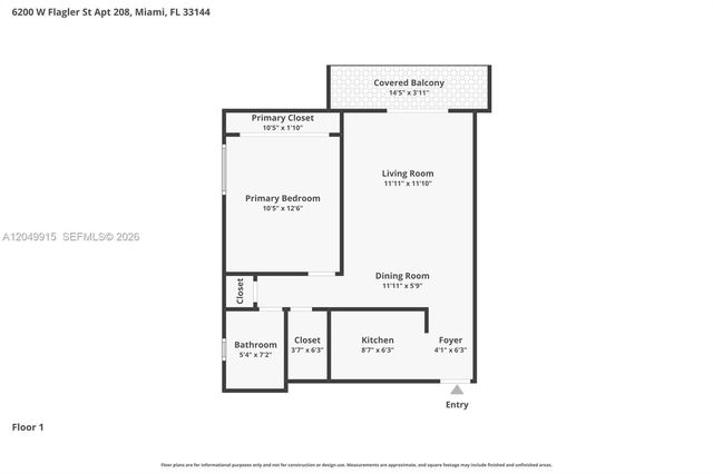 6200 W Flagler Street 208, Miami, FL 33144