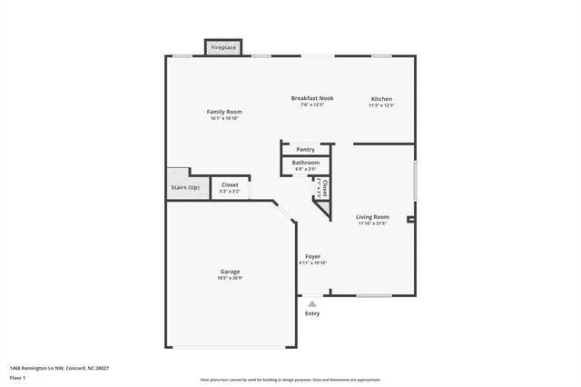 1468 Remington Lane NW, Concord, NC 28027