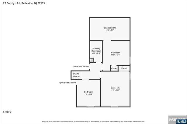 27 Carolyn Road, Belleville, NJ 07109