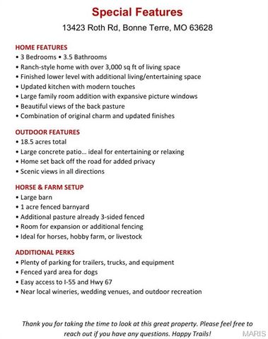 13423 Roth Rd, Bonne Terre, MO 63628