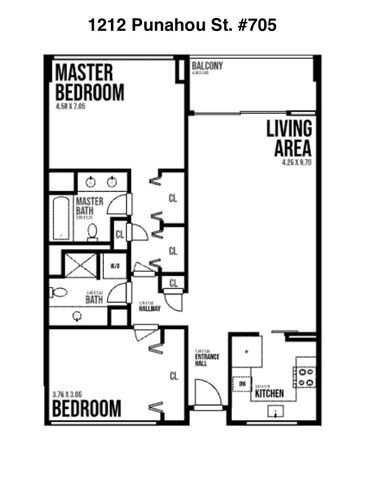 1212 Punahou Street 705, Honolulu, HI 96826
