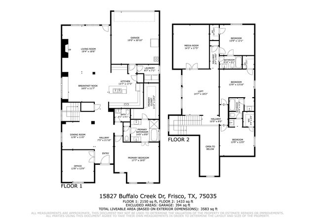 15827 Buffalo Creek Drive, Frisco, TX 75035