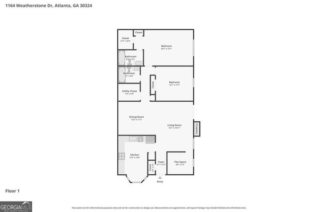 1164 Weatherstone Drive NE, Atlanta, GA 30324