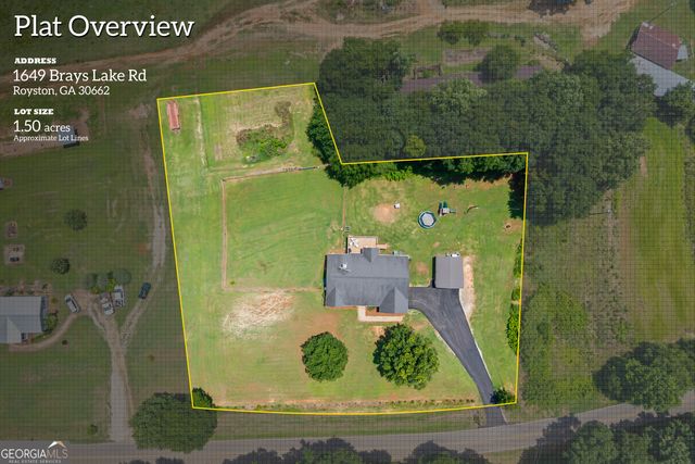 1649 Brays Lake Road, Royston, GA 30662