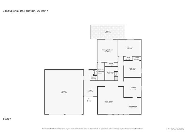 7452 Colonial Dr, Fountain, CO 80817