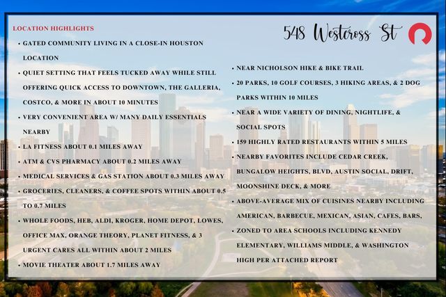 548 Westcross Street, Houston, TX 77018