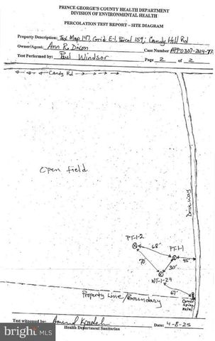 PARCEL 159 CANDY HILL RD, Upper Marlboro, MD 20772