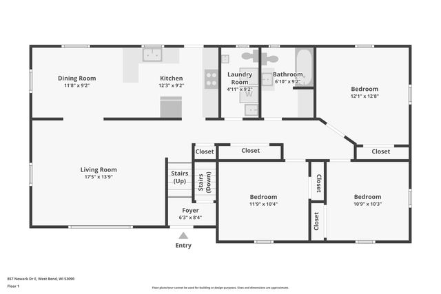 857 E Newark DRIVE, West Bend, WI 53090
